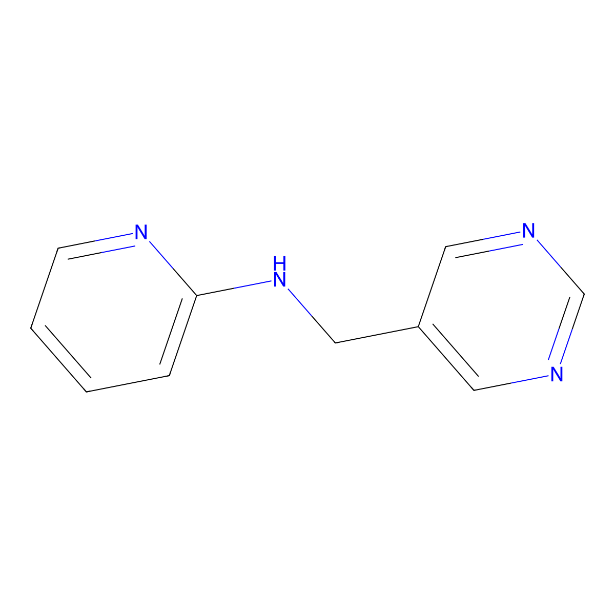 N-(Pyrimidin-5-ylmethyl)pyridin-2-amine molecular structure, CAS 1383916-51-5
