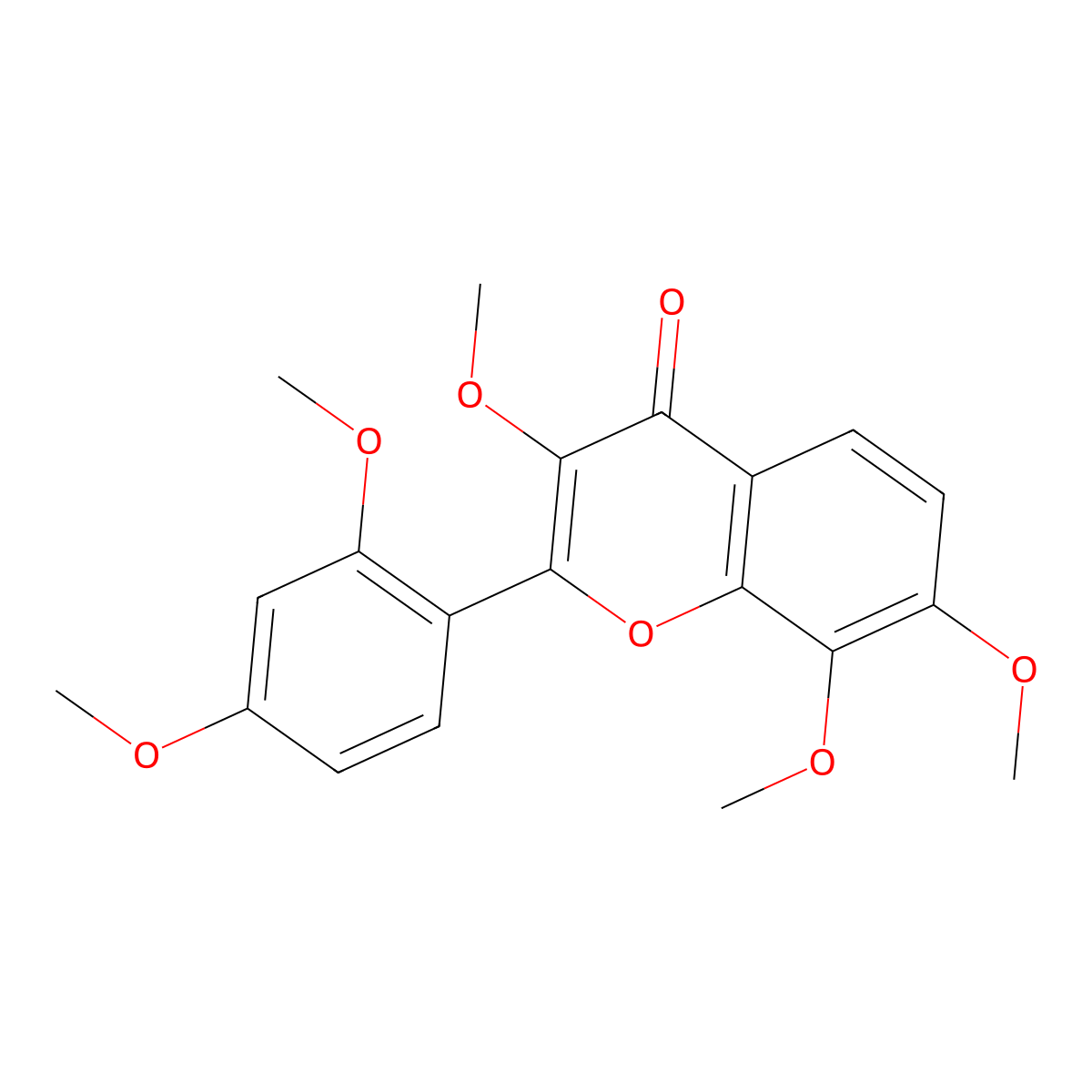 3,7,8,2',4'-Pentamethoxyflavone molecular structure, CAS 1383920-38-4