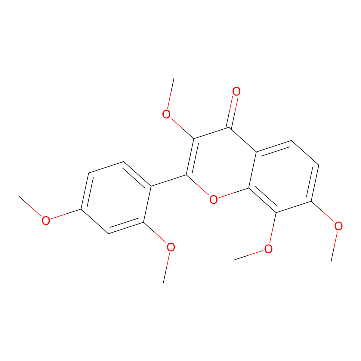 3,7,8,2',4'-Pentamethoxyflavone molecular structure, CAS 1383920-38-4