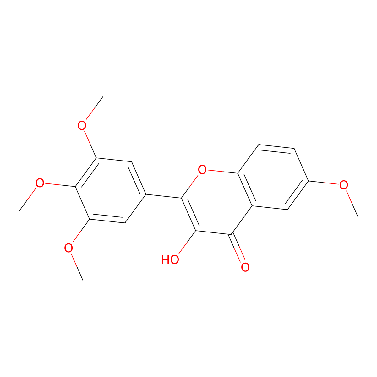 3-Hydroxy-6,3',4',5'-tetramethoxyflavone molecular structure, CAS 1383920-96-4