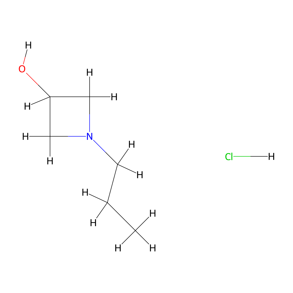 1-Propylazetidin-3-ol hydrochloride molecular structure, CAS 1383928-70-8
