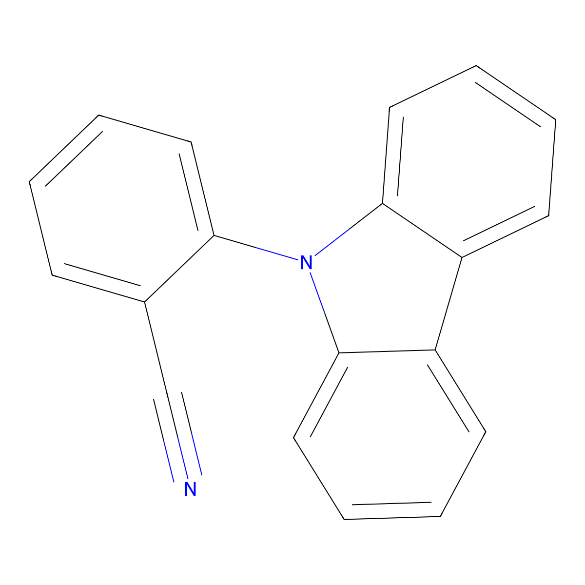 2-(Carbazol-9-yl)benzonitrile molecular structure, CAS 1383957-80-9