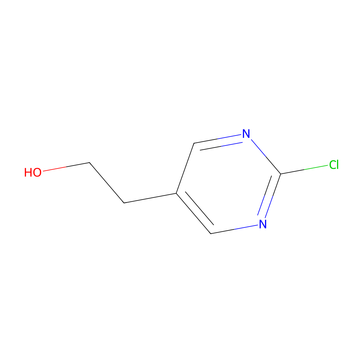 2-(2-Chloropyrimidin-5-yl)ethan-1-ol molecular structure, CAS 1383968-64-6