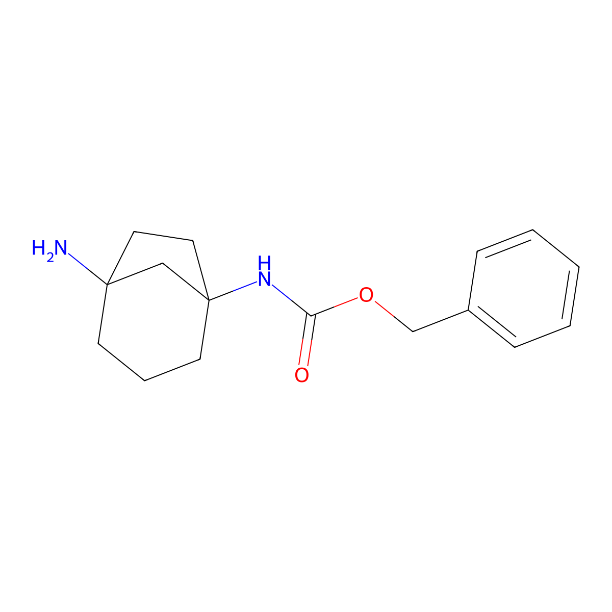 Benzyl (5-aminobicyclo[3.2.1]octan-1-yl)carbamate molecular structure, CAS 1383973-53-2