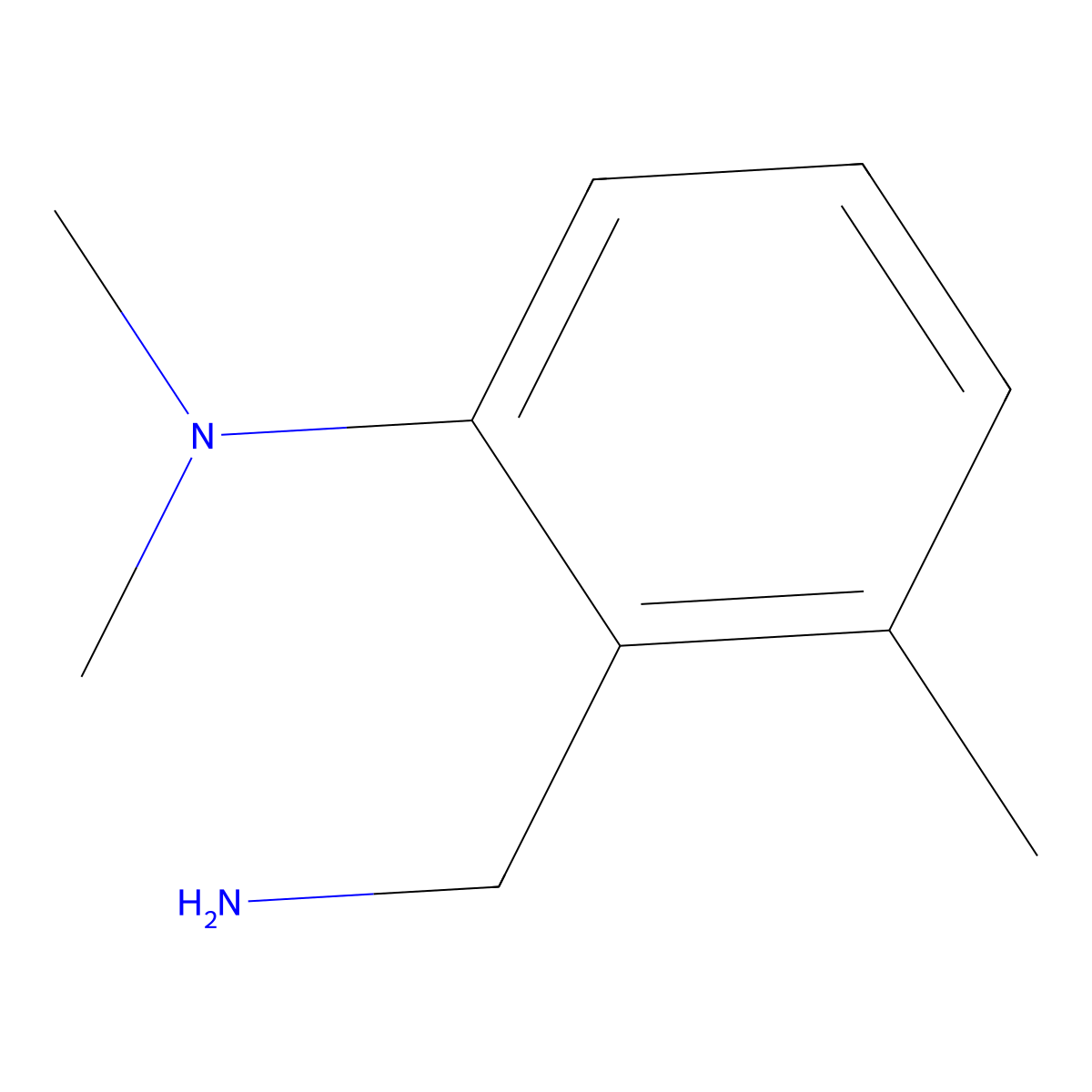 2-(aminomethyl)-N,N,3-trimethylaniline molecular structure, CAS 1383979-46-1