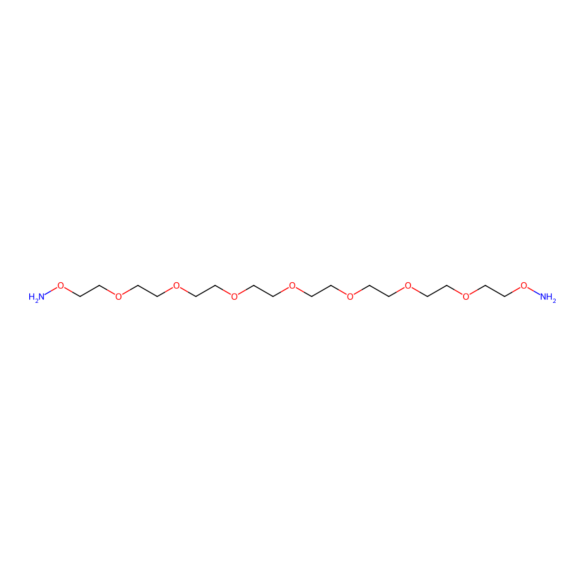 Bis-aminooxy-PEG7 molecular structure, CAS 1383980-52-6