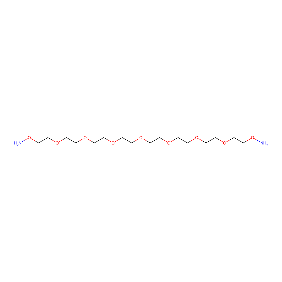 Bis-aminooxy-PEG7 molecular structure, CAS 1383980-52-6