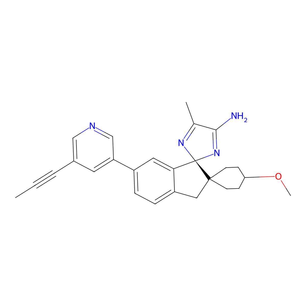 Lanabecestat molecular structure, CAS 1383982-64-6