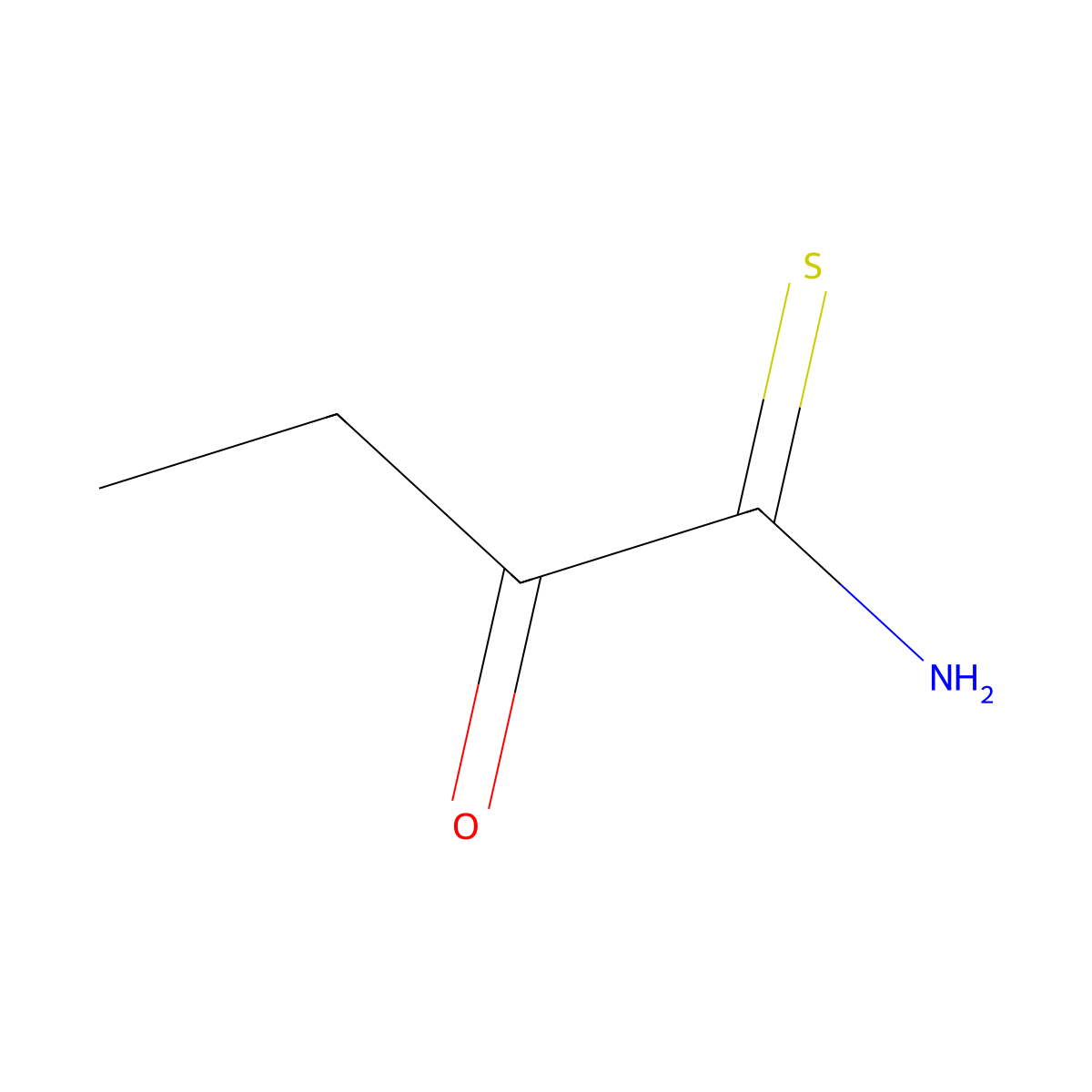2-Oxobutanethioamide molecular structure, CAS 1383985-10-1
