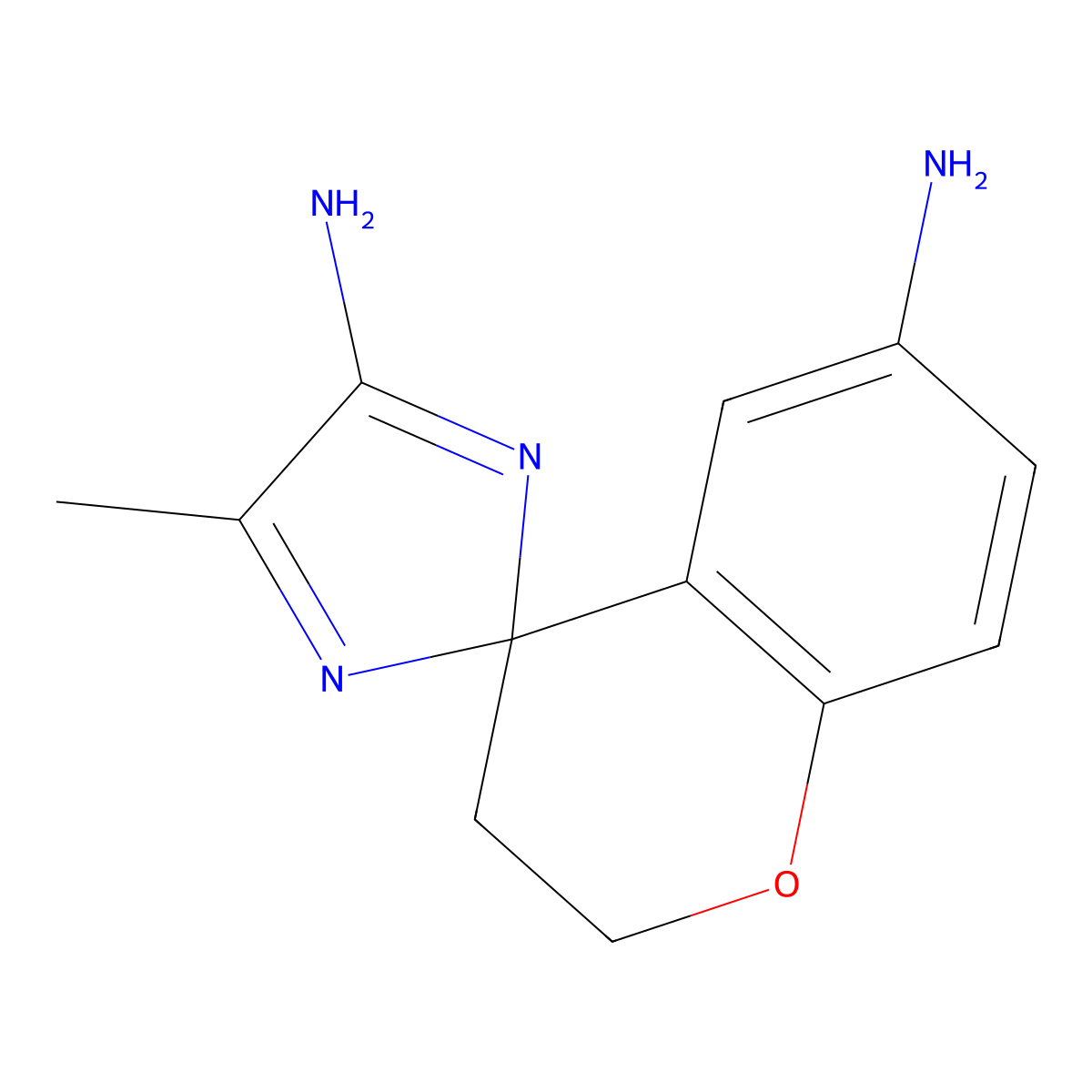 5'-Methylspiro[chromane-4,2'-imidazole]-4',6-diamine molecular structure, CAS 1383985-11-2