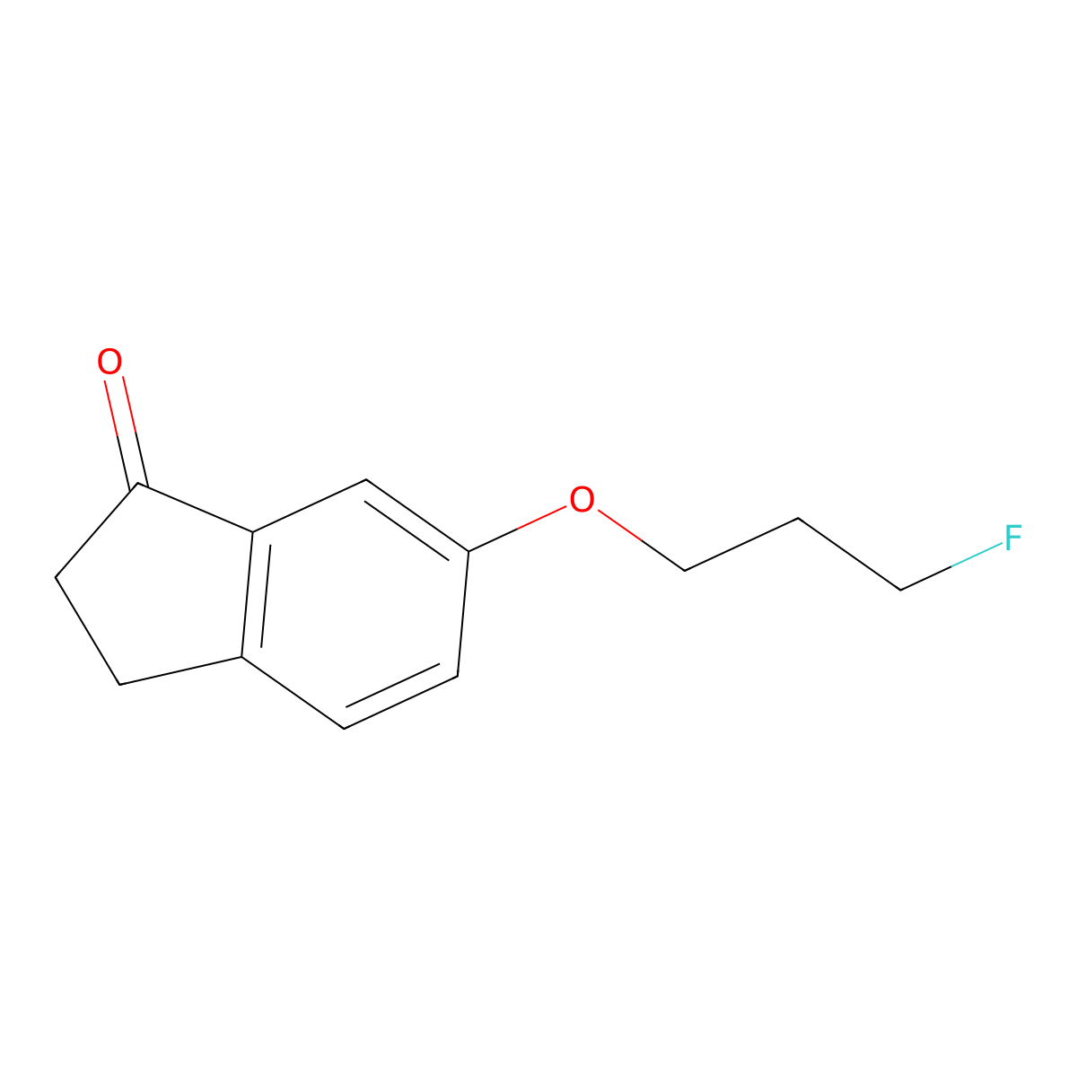6-(3-Fluoropropoxy)-indan-1-one molecular structure, CAS 1383985-32-7