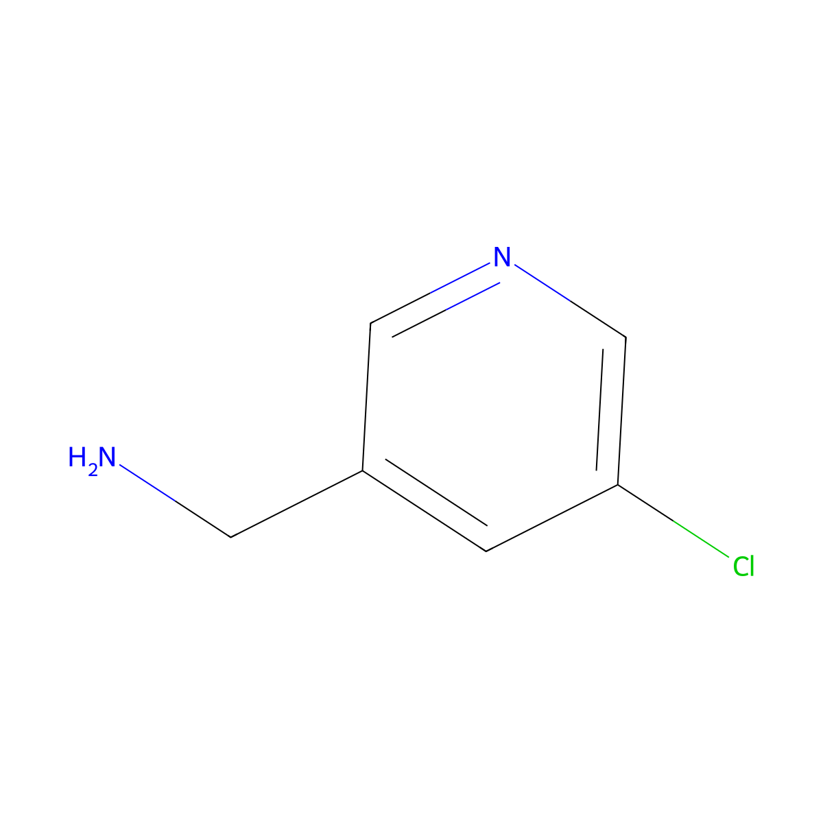 3-(Aminomethyl)-5-chloropyridine molecular structure, CAS 138402-36-5