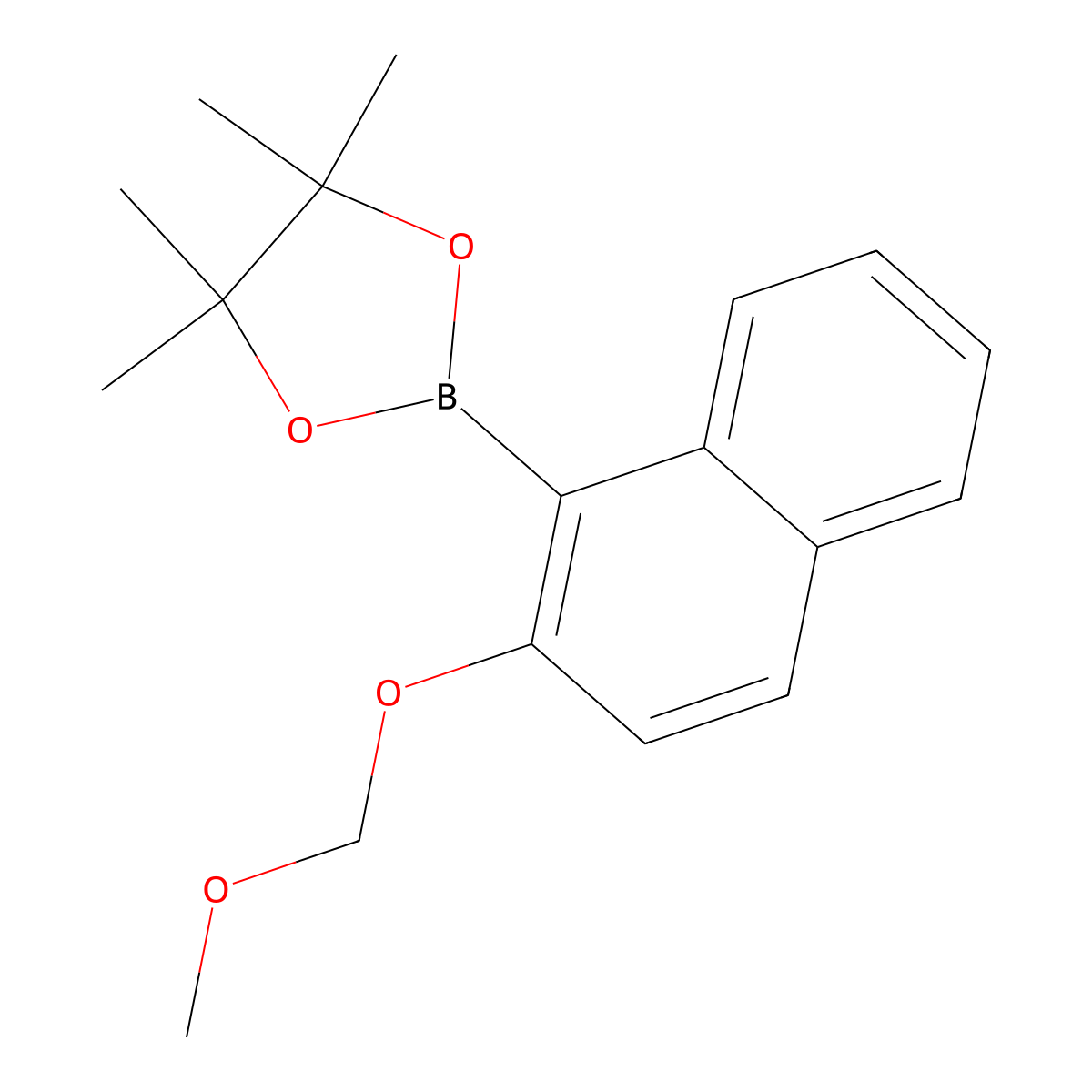 2-[2-(Methoxymethoxy)naphthalen-1-yl]-4,4,5,5-tetramethyl-1,3,2-dioxaborolane molecular structure, CAS 1384055-50-8