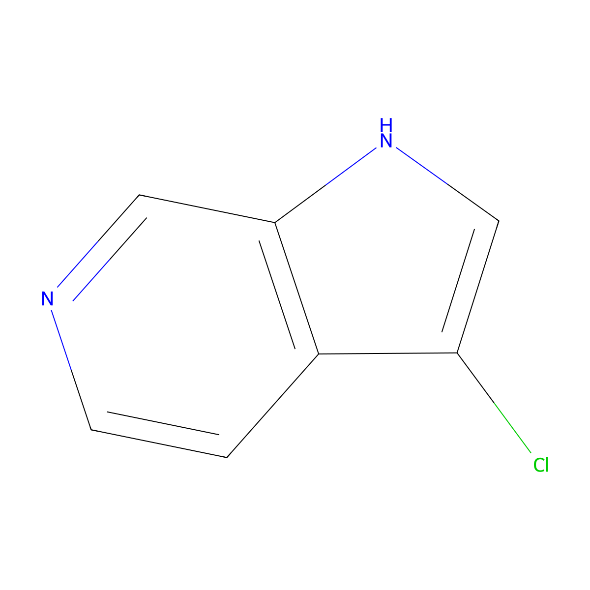 3-chloro-1H-pyrrolo[2,3-c]pyridine molecular structure, CAS 1384079-12-2