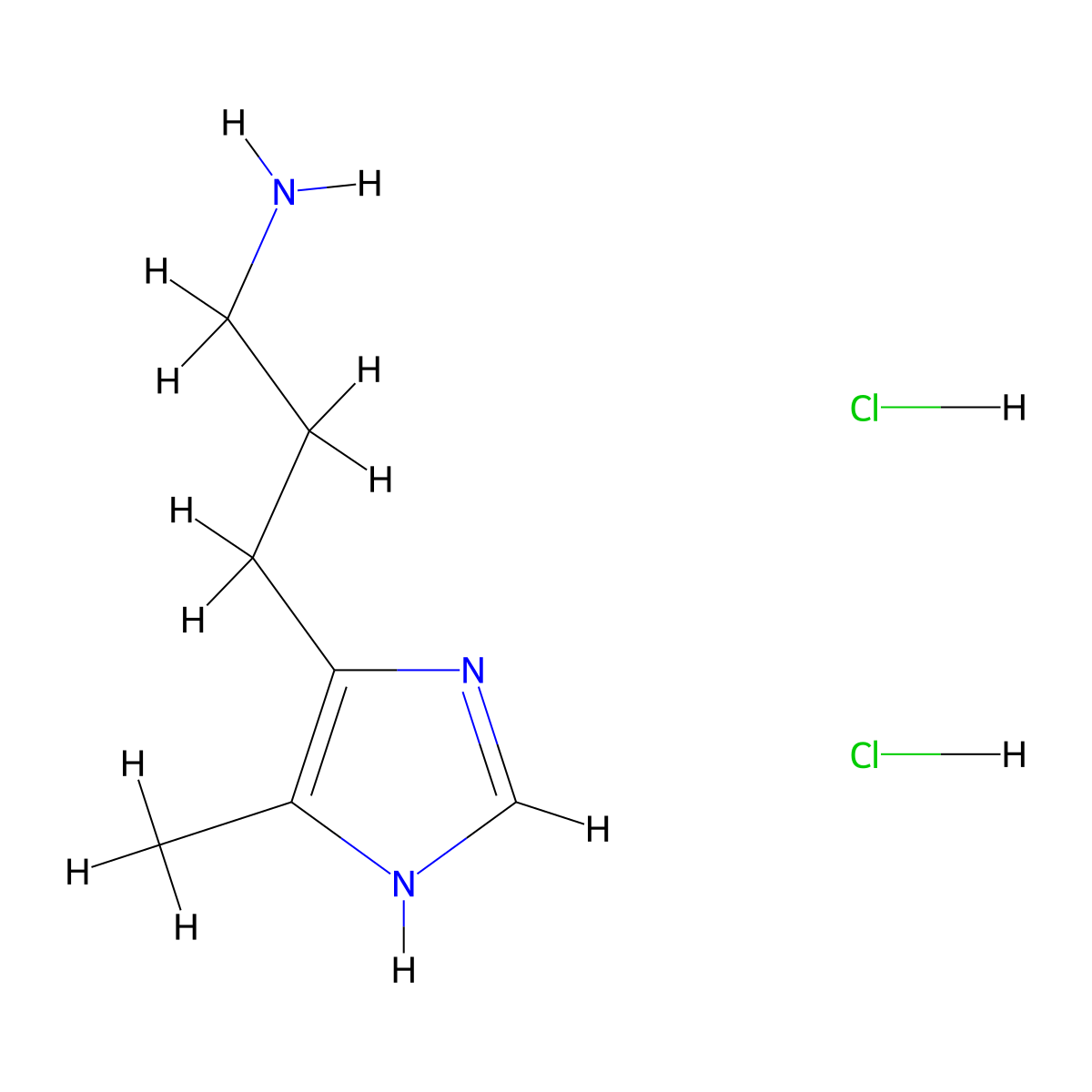 3-(4-methyl-1H-imidazol-5-yl)propan-1-amine dihydrochloride molecular structure, CAS 138408-35-2