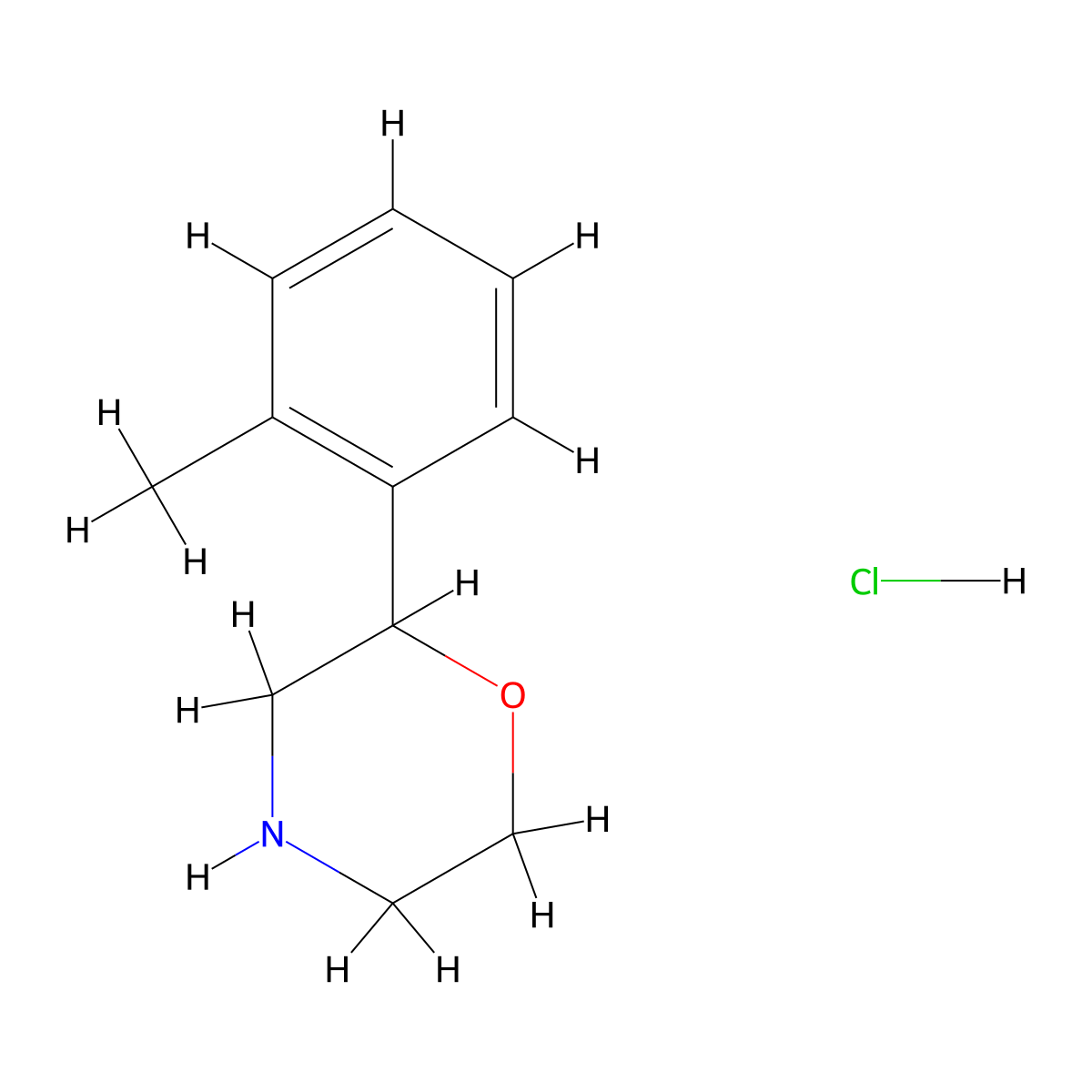 2-O-Tolylmorpholine hcl molecular structure, CAS 1384080-51-6