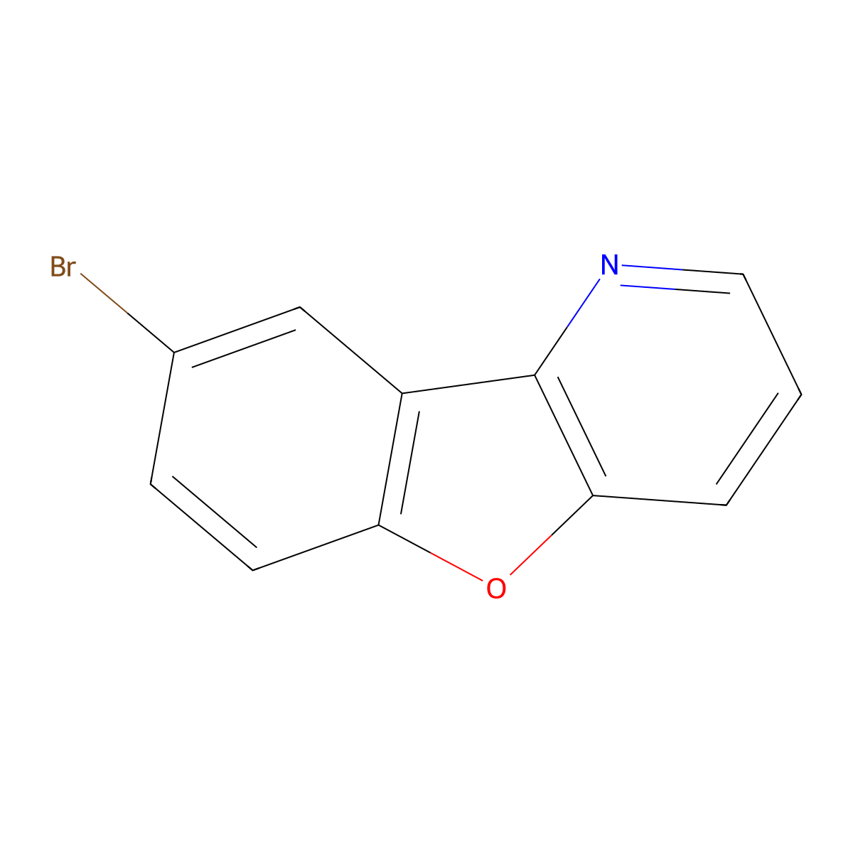 8-Bromobenzofuro[3,2-b]pyridine molecular structure, CAS 1384187-12-5