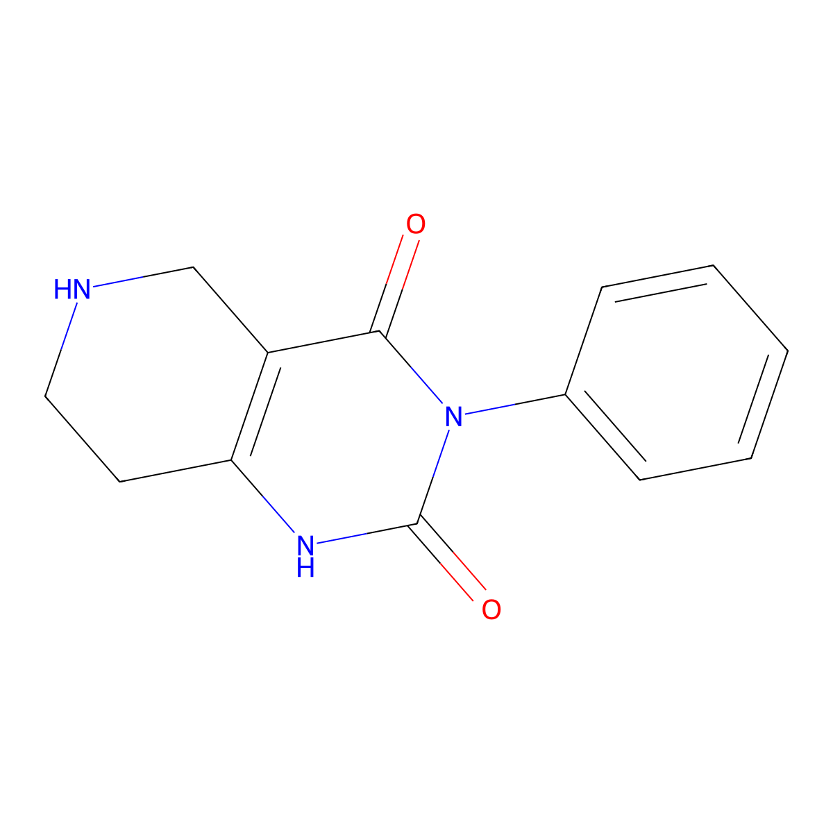 3-phenyl-5,6,7,8-tetrahydropyrido[4,3-d]pyrimidine-2,4(1H,3H)-dione molecular structure, CAS 1384197-22-1