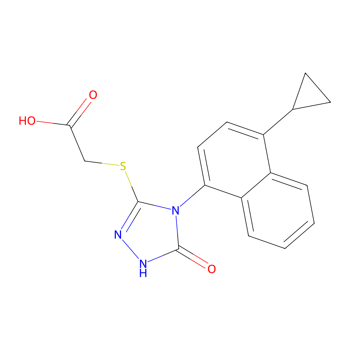 Lesinurad Impurity 5 Sodium Salt (Lesinurad Impurity F Sodium Salt) molecular structure, CAS 1384208-36-9