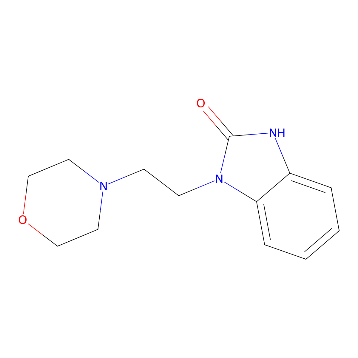1-[2-(4-Morpholinyl)ethyl]-1,3-dihydro-2h-benzimidazol-2-one molecular structure, CAS 138422-55-6