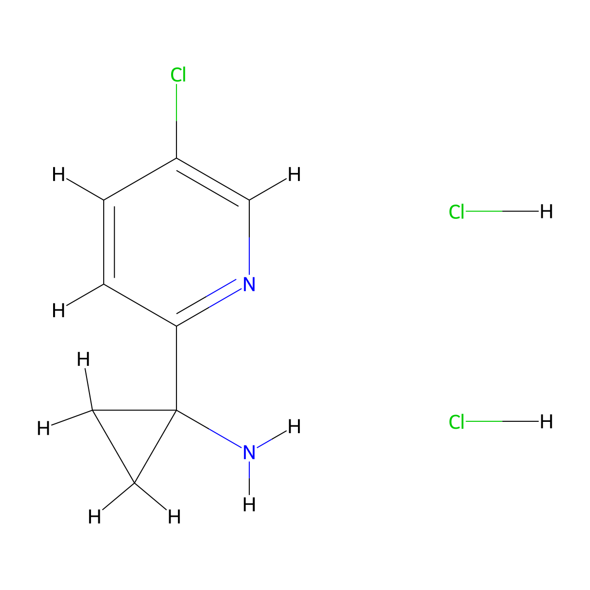 1-(5-Chloropyridin-2-yl)cyclopropanamine dihydrochloride molecular structure, CAS 1384264-28-1