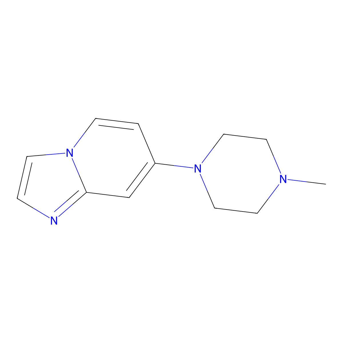 7-(4-Methylpiperazin-1-YL)imidazo[1,2-A]pyridine molecular structure, CAS 1384264-46-3