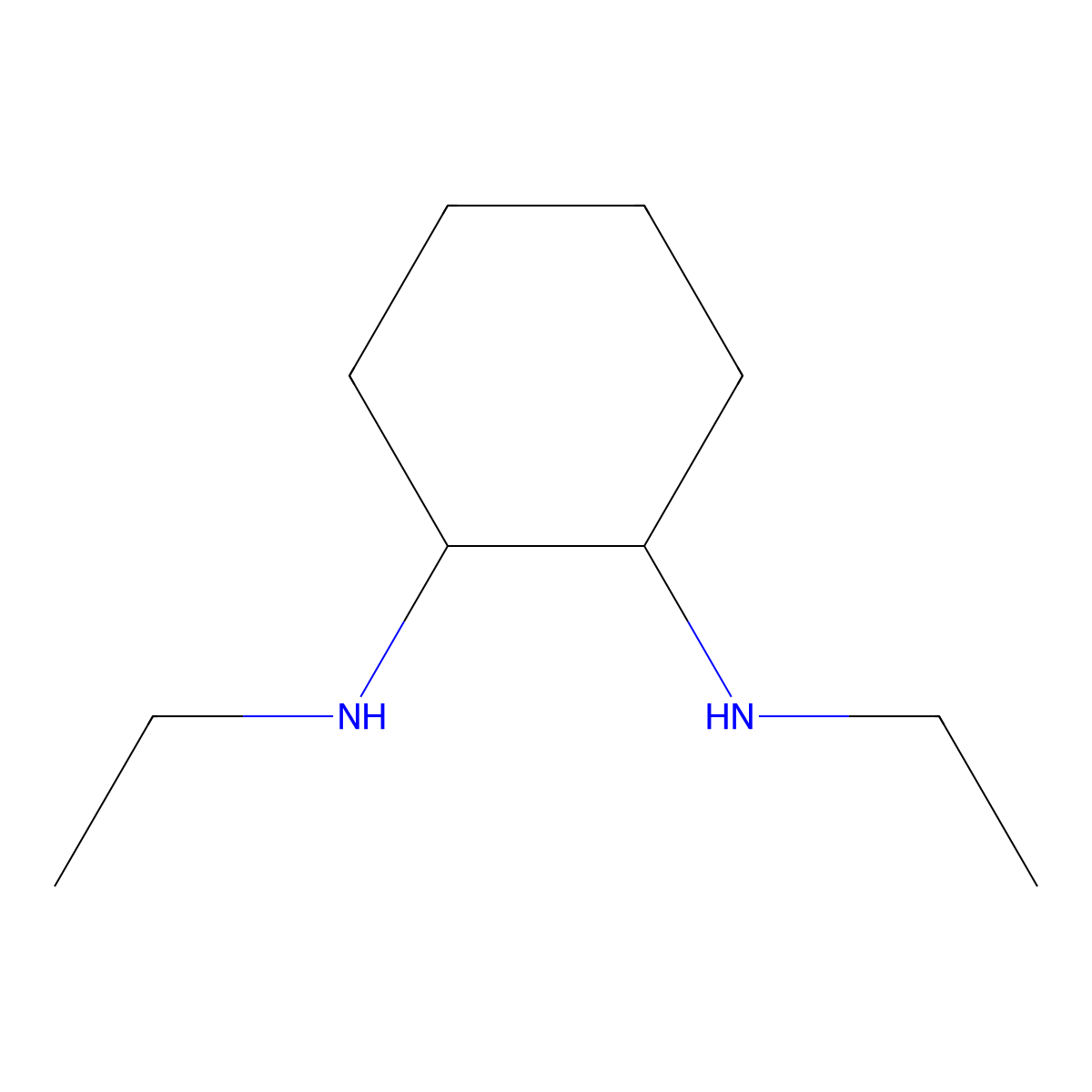 (1S,2S)-N1,N2-diethylcyclohexane-1,2-diamine molecular structure, CAS 1384321-91-8