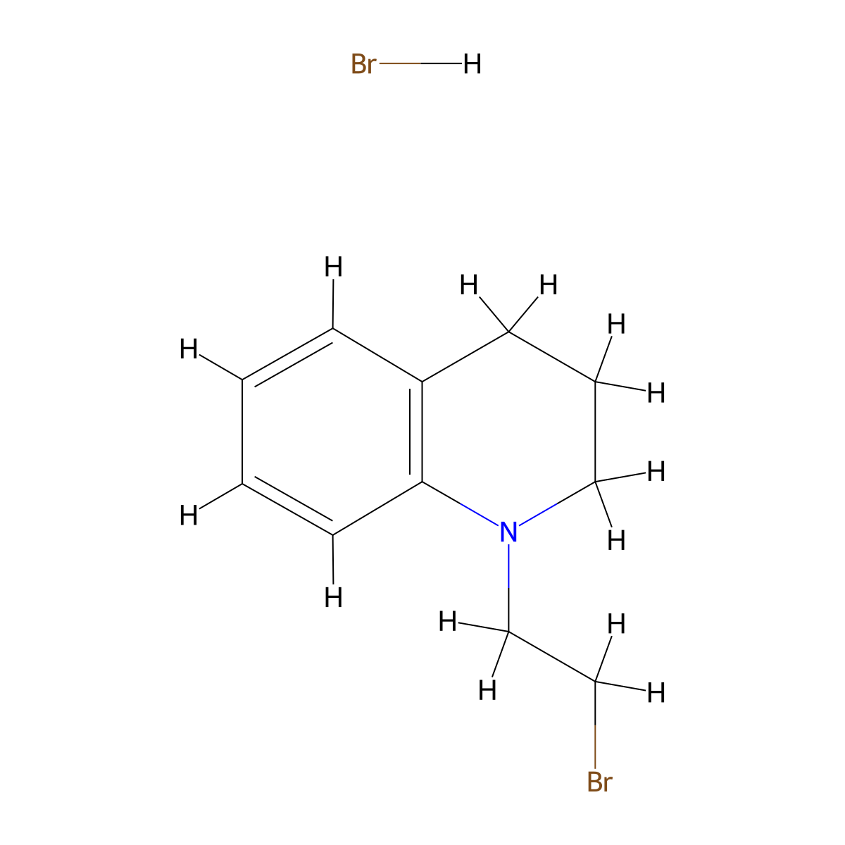 1-(2-Bromoethyl)-1,2,3,4-tetrahydroquinoline hydrobromide molecular structure, CAS 1384427-59-1
