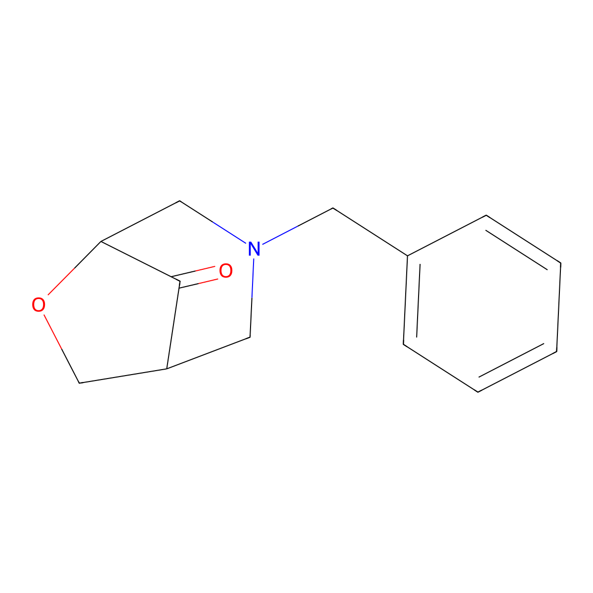 3-Benzyl-6-oxa-3-azabicyclo[3.2.1]octan-8-one molecular structure, CAS 1384427-80-8