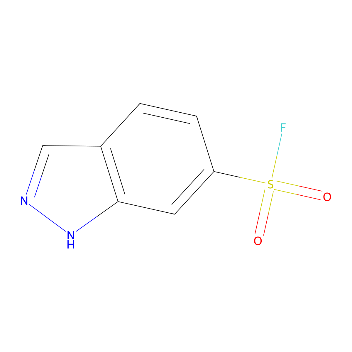 1H-indazole-6-sulfonyl fluoride molecular structure, CAS 1384427-88-6