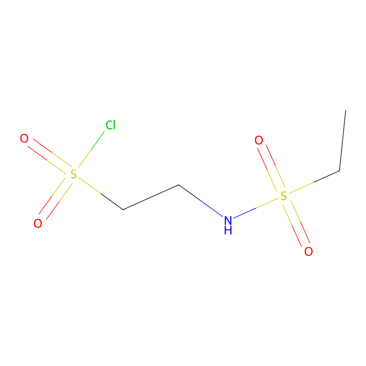 2-Ethanesulfonamidoethane-1-sulfonyl chloride molecular structure, CAS 1384428-02-7