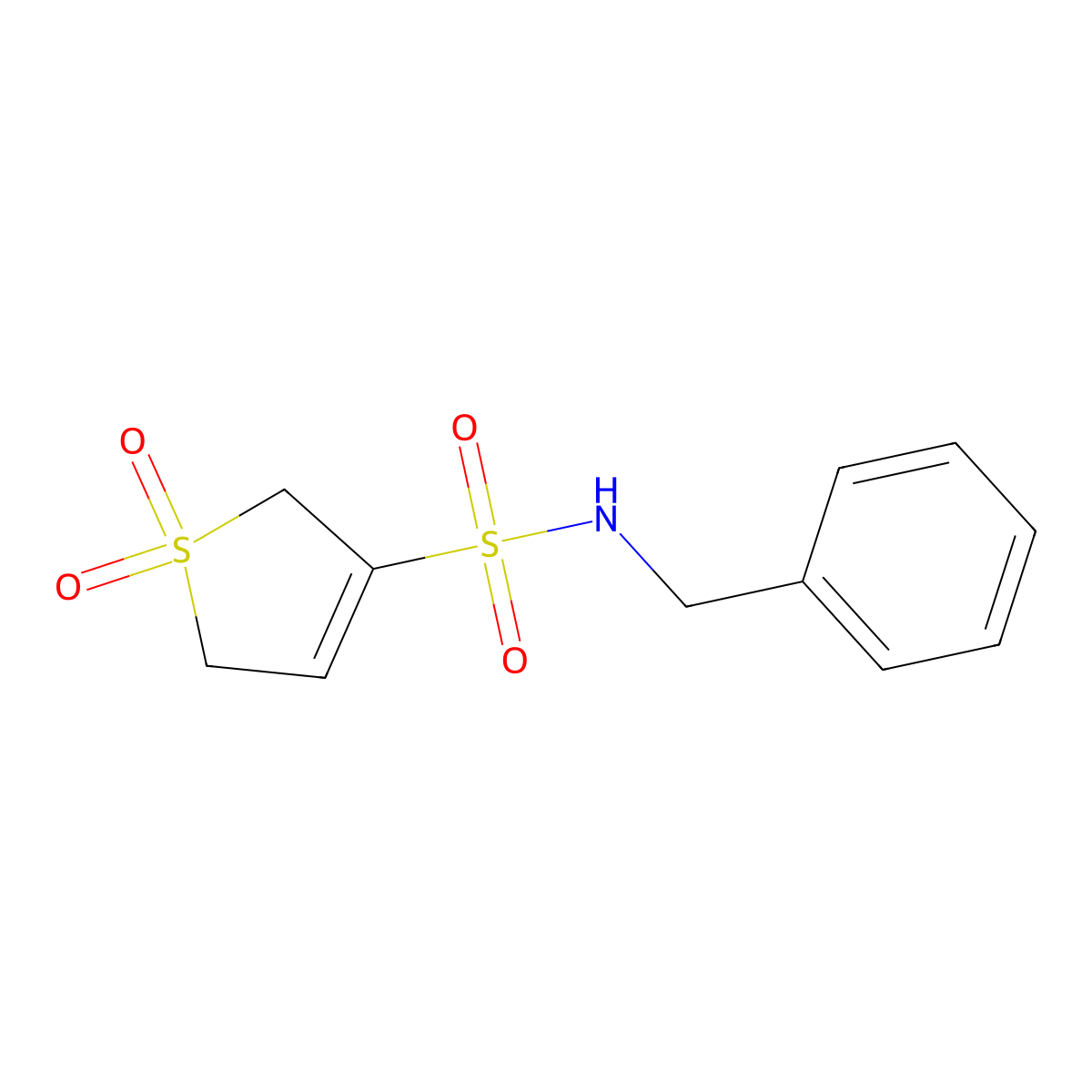 N-Benzyl-1,1-dioxo-2,5-dihydro-1lambda6-thiophene-3-sulfonamide molecular structure, CAS 1384428-04-9
