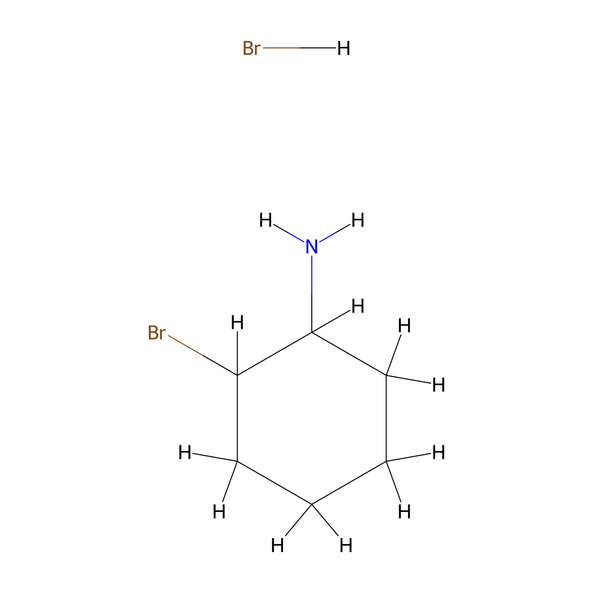 2-Bromocyclohexan-1-amine hydrobromide molecular structure, CAS 1384428-06-1