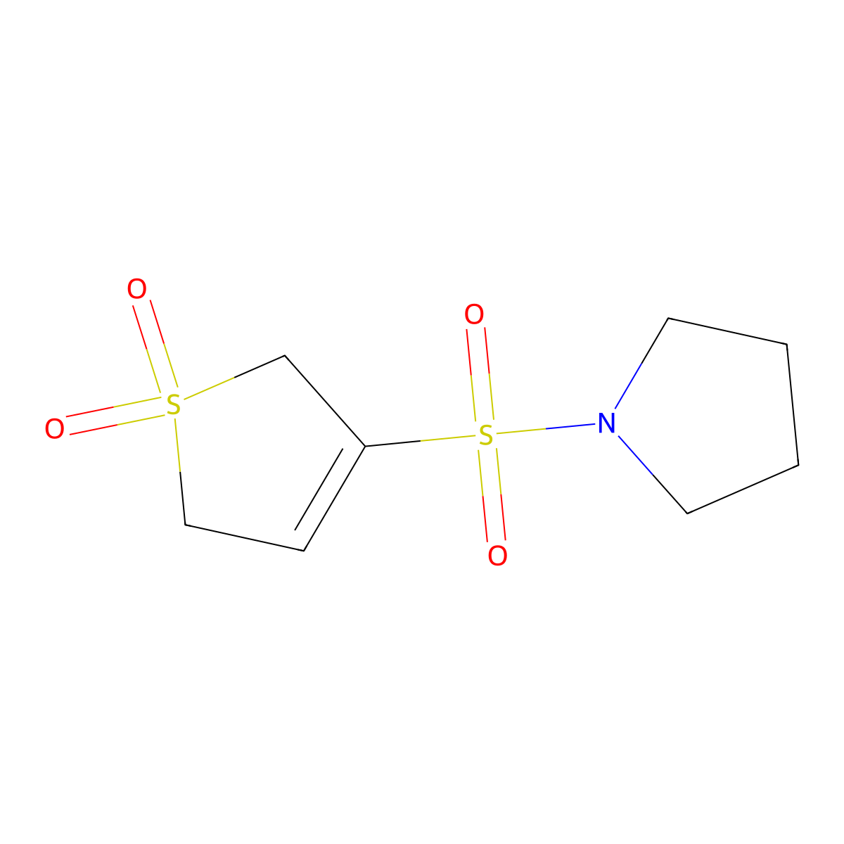 3-(Pyrrolidine-1-sulfonyl)-2,5-dihydro-1lambda6-thiophene-1,1-dione molecular structure, CAS 1384428-10-7