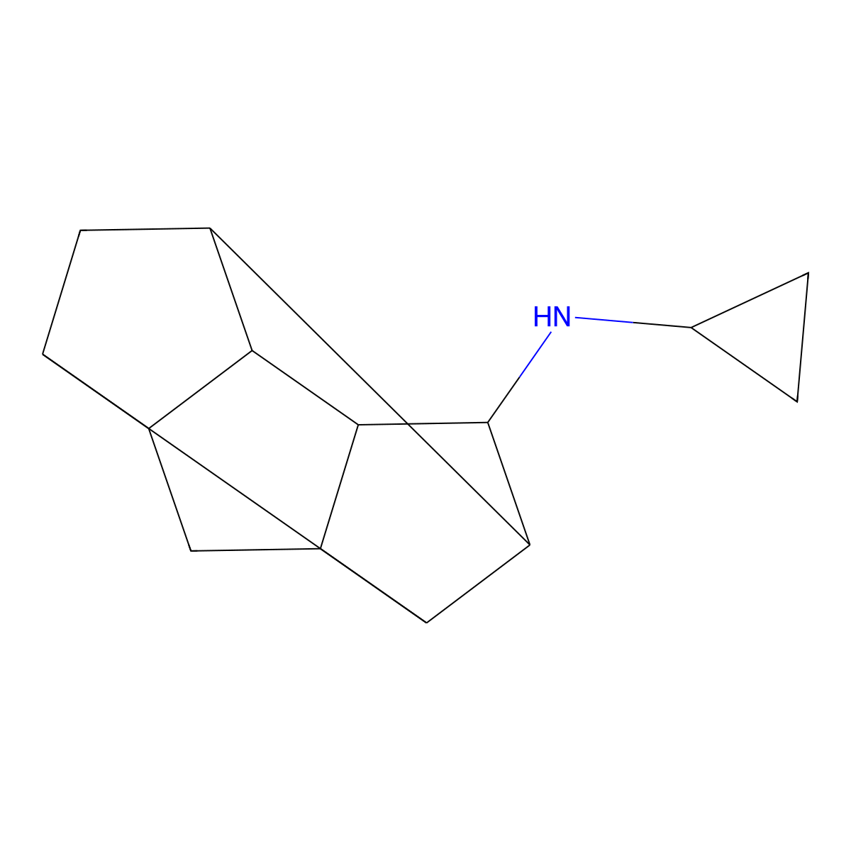 N-cyclopropylpentacyclo[6.3.0.0^{2,6}.0^{3,10}.0^{5,9}]undecan-4-amine molecular structure, CAS 1384428-12-9
