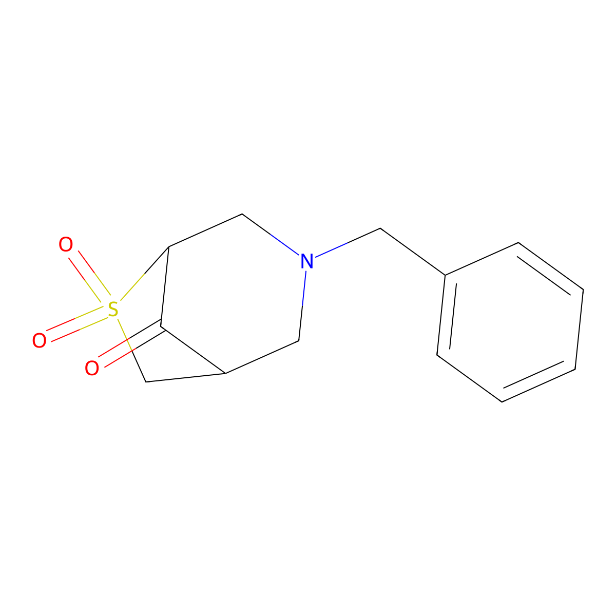 3-Benzyl-6,6-dioxo-6lambda-thia-3-azabicyclo[3.2.1]octan-8-one molecular structure, CAS 1384428-21-0