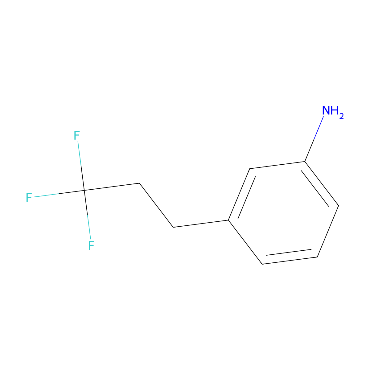 3-(3,3,3-Trifluoropropyl)aniline molecular structure, CAS 1384428-29-8