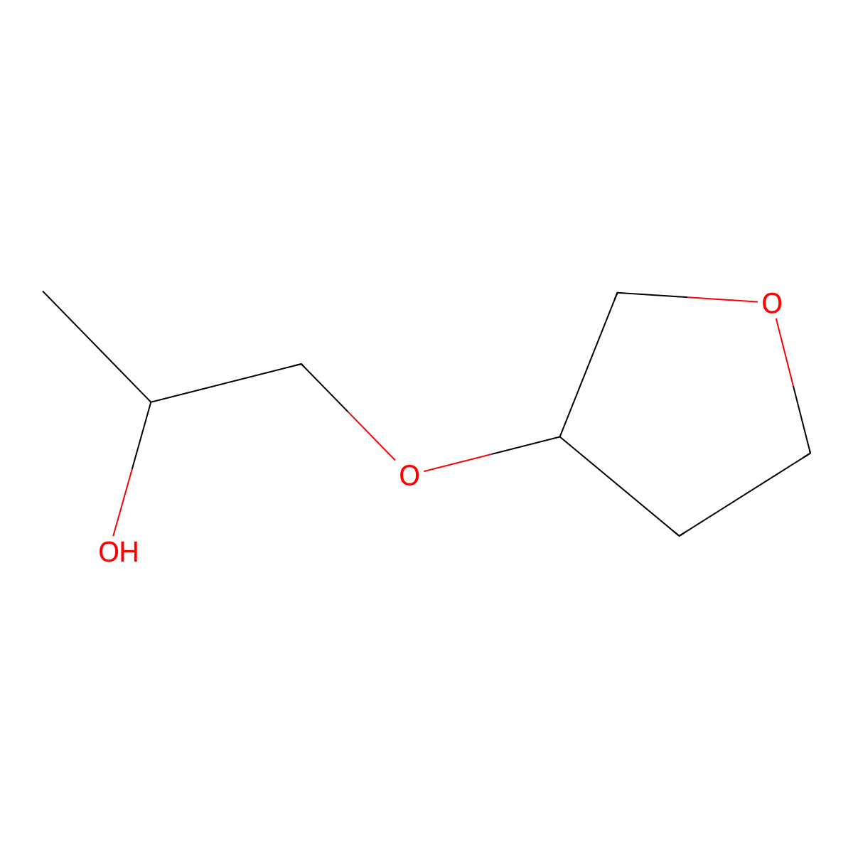 1-(Oxolan-3-yloxy)propan-2-ol molecular structure, CAS 1384428-75-4