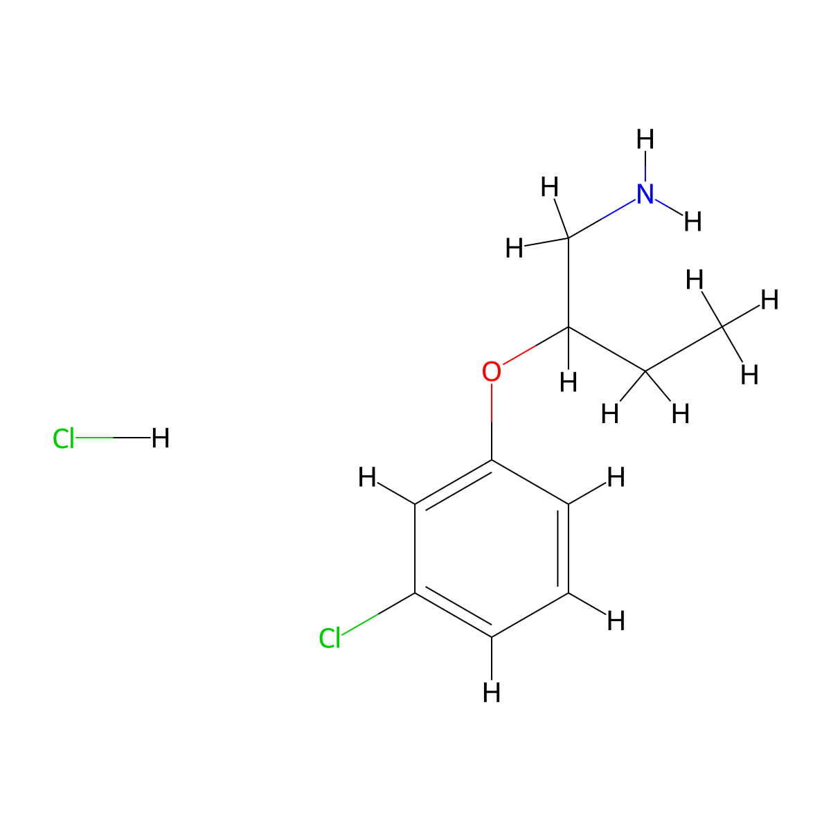 1-[(1-Aminobutan-2-yl)oxy]-3-chlorobenzene hydrochloride molecular structure, CAS 1384428-98-1