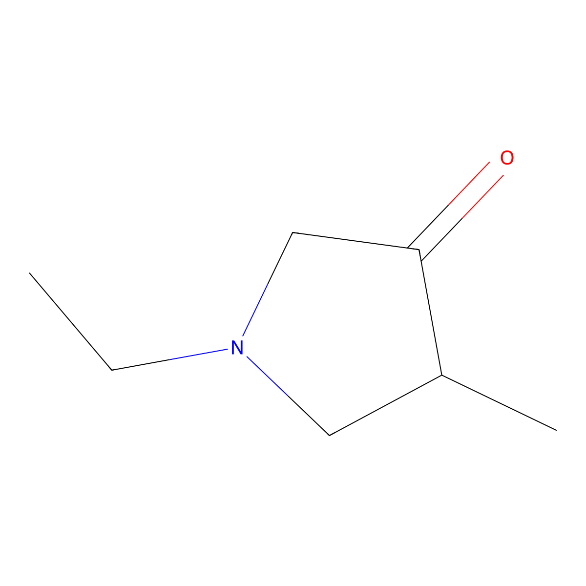1-Ethyl-4-methylpyrrolidin-3-one molecular structure, CAS 1384429-45-1