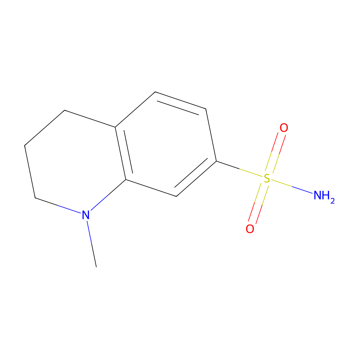 1-Methyl-1,2,3,4-tetrahydroquinoline-7-sulfonamide molecular structure, CAS 1384429-63-3