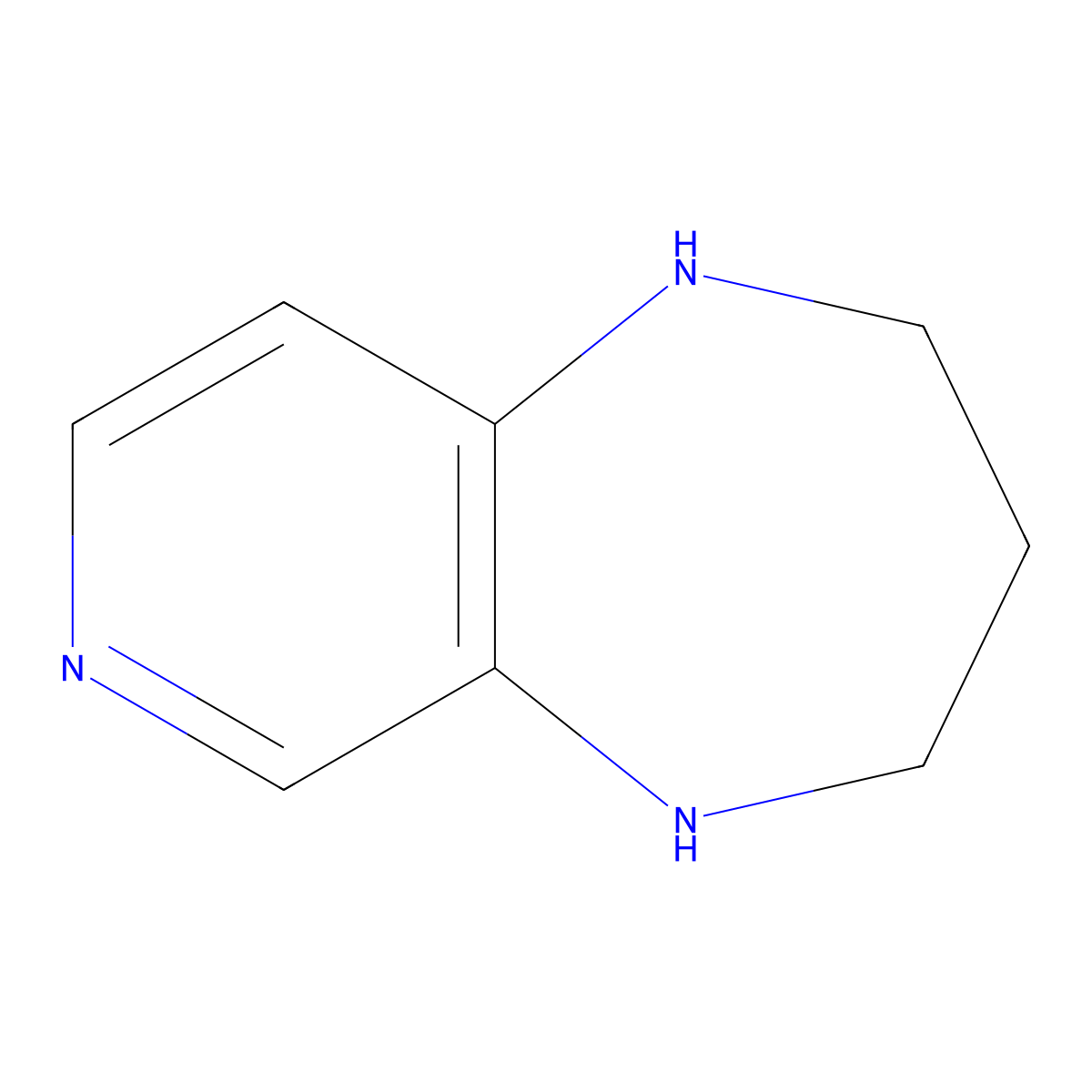 1H,2H,3H,4H,5H-pyrido[3,4-b][1,4]diazepine molecular structure, CAS 1384429-80-4