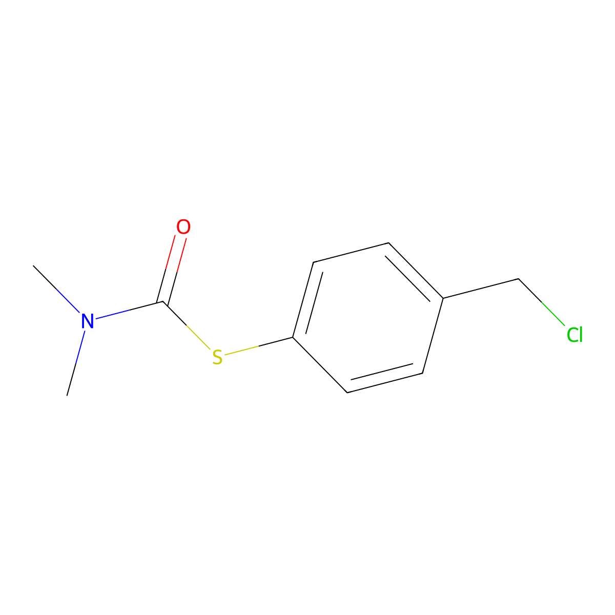 1-{[4-(chloromethyl)phenyl]sulfanyl}-N,N-dimethylformamide molecular structure, CAS 1384429-82-6