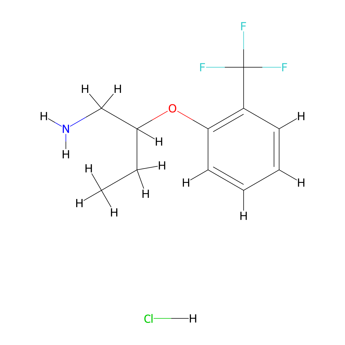 1-[(1-Aminobutan-2-yl)oxy]-2-(trifluoromethyl)benzene hydrochloride molecular structure, CAS 1384430-04-9