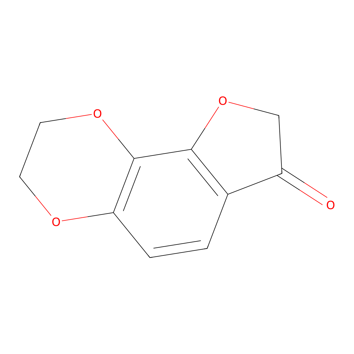 3,10,13-Trioxatricyclo[7.4.0.0,2,6]trideca-1(9),2(6),7-trien-5-one molecular structure, CAS 1384430-08-3