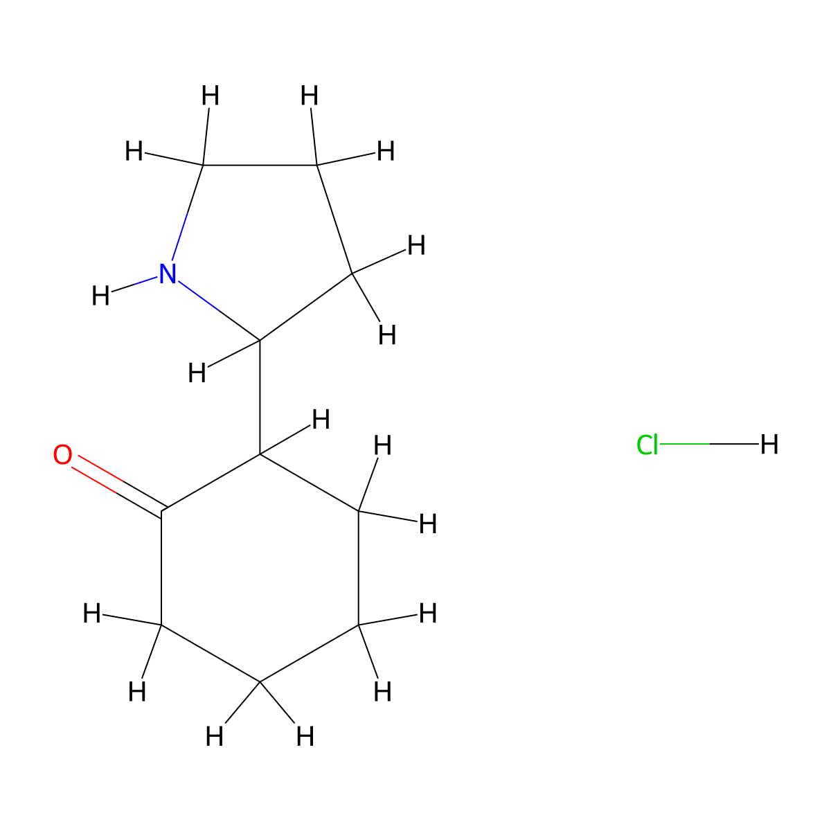 2-(Pyrrolidin-2-yl)cyclohexan-1-one hydrochloride molecular structure, CAS 1384430-16-3