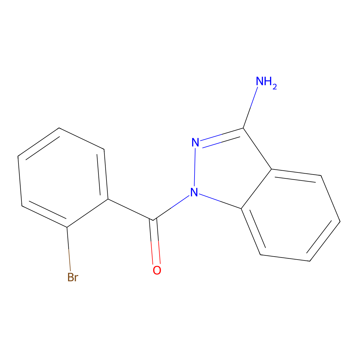 1-(2-bromobenzoyl)-1H-indazol-3-amine molecular structure, CAS 1384430-22-1