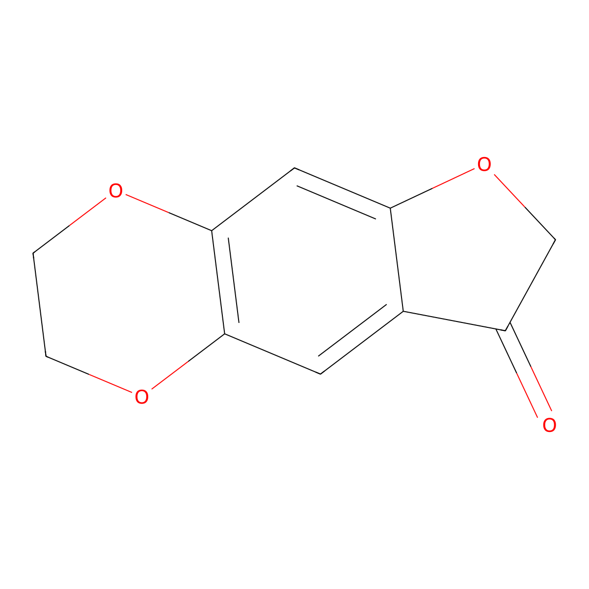 4,10,13-Trioxatricyclo[7.4.0.0,3,7]trideca-1(9),2,7-trien-6-one molecular structure, CAS 1384430-23-2
