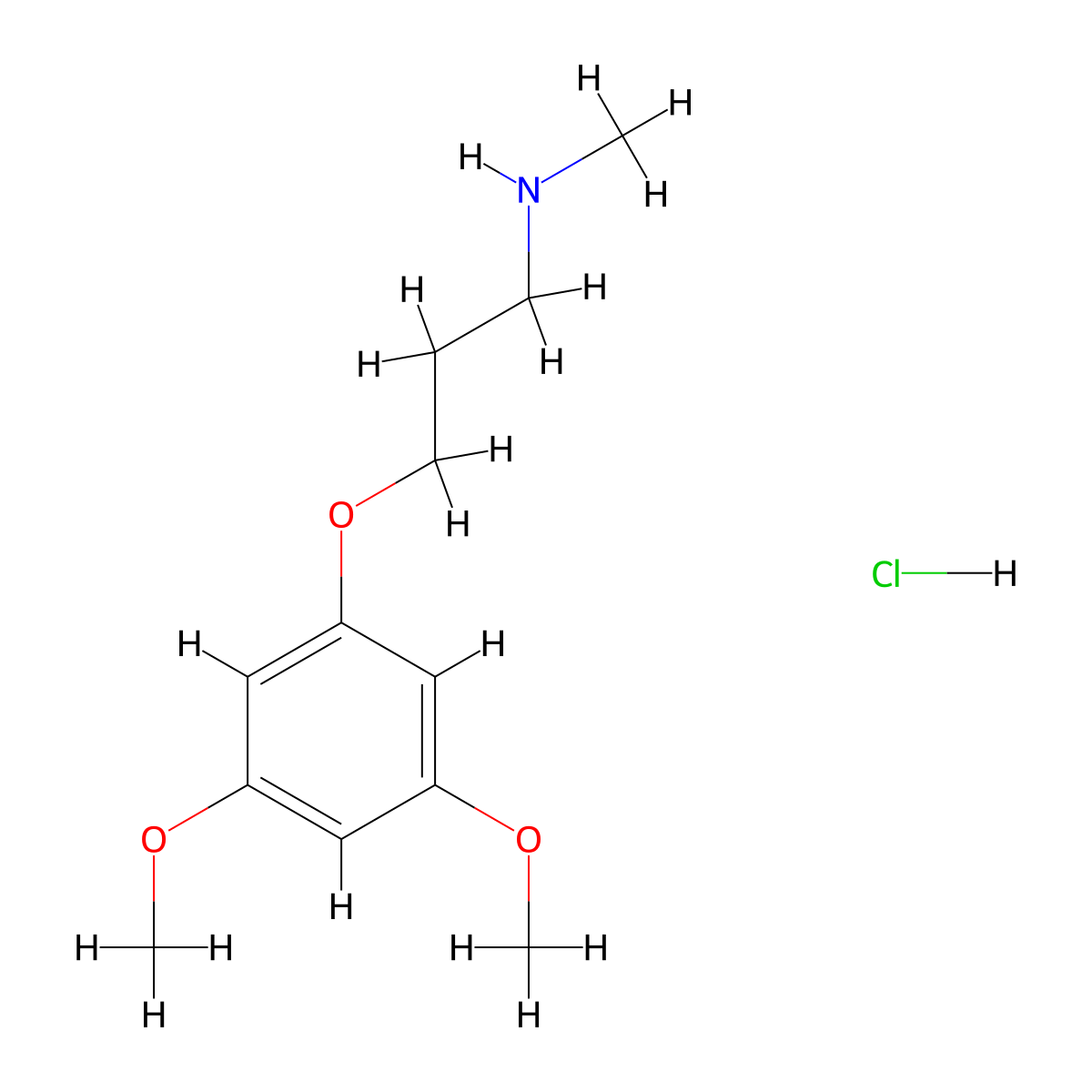 [3-(3,5-Dimethoxyphenoxy)propyl](methyl)amine hydrochloride molecular structure, CAS 1384430-92-5