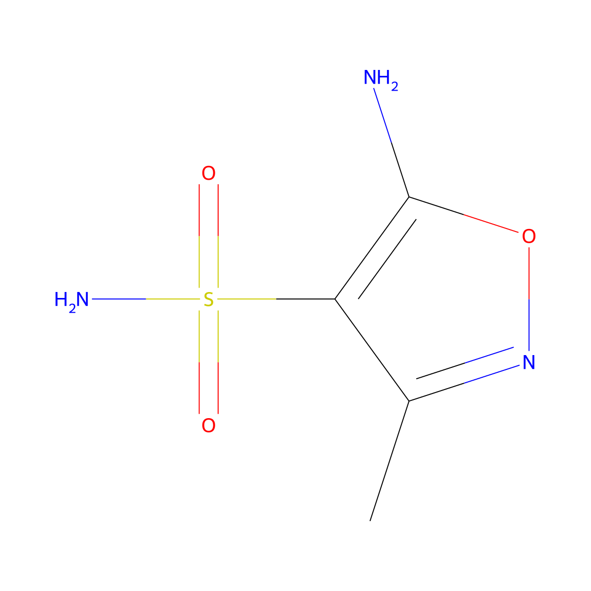 5-Amino-3-methyl-1,2-oxazole-4-sulfonamide molecular structure, CAS 1384431-08-6